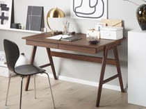 Bureau MDF Marron foncé SHESLAY - Beliani