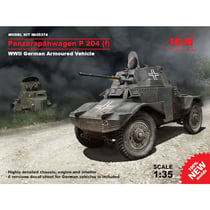 PANZERSPAHWAGEN P 204 (f), la Seconde Guerre mondiale allemand véhicule blindé & bullet - très détaillé châssis, le moteur et l'