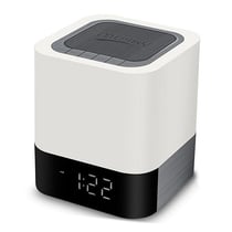 Enceinte Bluetooth Sans Fil Multifonction Avec Réveil Lampe De Chevet Tactile YONIS