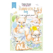 Die cuts formes décoratives scrapbooking Fabrika Décoru 57 pièces FUNNY FOX BOY