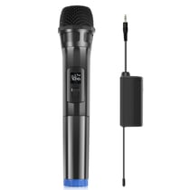 Microphone Sans Fil Dynamique Avec Affichage LED Or Pour Performances Énergiques Noir YONIS