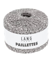 Fil complément PAILLETTES - Lang Yarns 0023 Gris