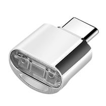 Mini Lecteur Carte micro SD / TF, Adaptateur USB-C 3.1 Argent