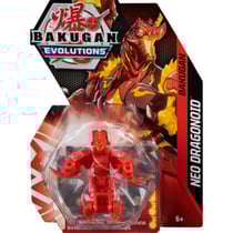 Bakugan evolutions : neo dragonoid avec carte - boule rouge - saison 4 - spin master 20135599