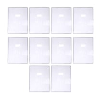 10 grands protège cahier - 24x32cm - Transparent - Avec porte étiquette