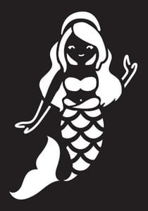 POCHOIR ADHESIF SIRENE 7x10