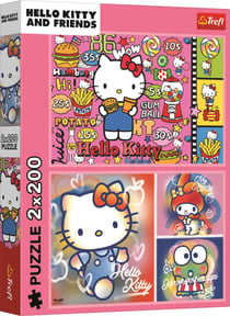 Puzzle 200 pièces - 2 Puzzles - Hello Kitty Et Ses Amis - Hello Kitty - Trefl