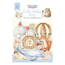 Die cuts formes décoratives scrapbooking Fabrika Décoru 58 piècesBOHO BABY BOY