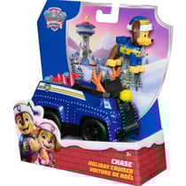 Pat patrouille noël chase avec son camion de police - figurine chien policier - spin master - 20114321