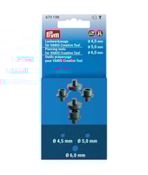 Outils de pré-perçage Prym pour Vario Creative Tool – Diamètres 4,5 / 5,0 / 6,0 mm Bleu