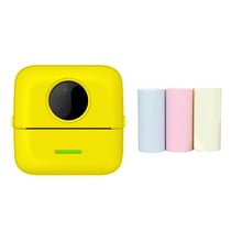 Mini Imprimante Bluetooth Thermique Avec Papier Couleur Pour Étudiants Jaune YONIS