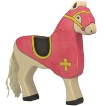 Figurine Cheval du chevalier rouge