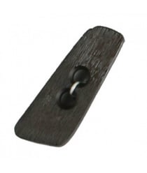 Carte de 1 boutons baguette 40mm - Distrifil Marron