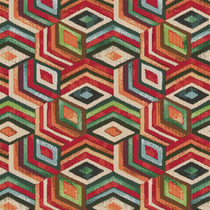 Tissu Jacquard d'ameublement Dada géométrique sur fond Multicolore