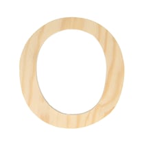 Lettre O - 11.5 cm - bois - Artemio