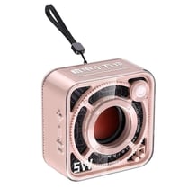 Mini Enceinte Bluetooth Sans Fil Portable Avec Subwoofer Transparent Design Unique Rose YONIS