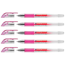 Lot de 5 rollers à encre gel Grip 2185 Edding - Rose - 0,7 mm