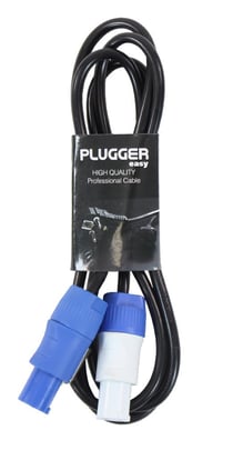 Câble d'alimentation Powercon Mâle - Mâle 1.8m Easy Plugger