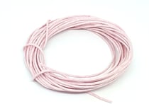 4 Mètres de Fil CORDON COTON CIRE Rose Clair diamètre 1 mm - création bijoux perles