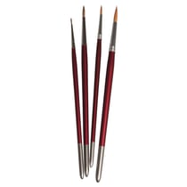 Set de pinceaux Hobby créatif FSC 100%, 4pinceaux synhtétiques, 4 pces