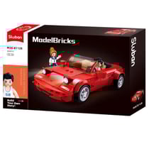 Model Bricks - Voiture de sport MX5 rouge
