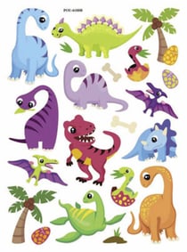 STICKERS GEL 3D - DINOSAURES