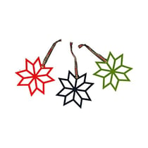Artemio - Motif en feutrine Poinsettia Noel Écossais