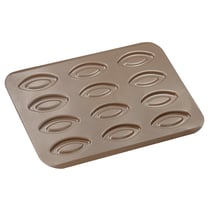 Plaque 12 barquettes - Antiadhérent (sans PFAS) - 320 x 235 mm