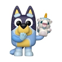 Bluey - Figurine POP! Bandit avec Licorne 9 cm - Funko