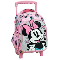 Sac à dos à roulettes Minnie rose 30 CM Maternelle