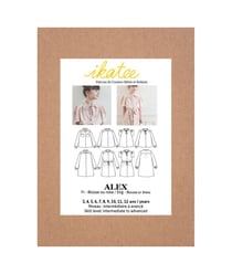 Pochette patron de couture ALEX Blouse + Robe 3-12A taille n°FR 3-12
