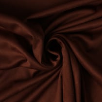 Tissu Suédine extensible Elora aspect daim uni Chocolat