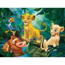 Puzzle roi lion : simba nala timon et pumba dans la jungle 30 pièces - nathan - 863136