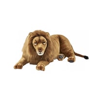 Hansa Peluche Geante Lion Couche 100cmL