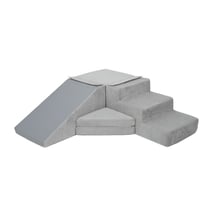 Set de 4 blocs en mousse le jeu gris velours côtelé - Velinda