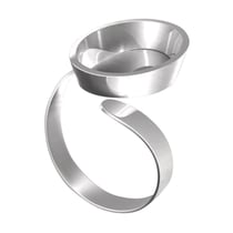 Fimo - Bague Fimo avec cuve ovale