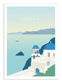 Affiche 30 x 40 cm - Santorini - Katinka Reinke