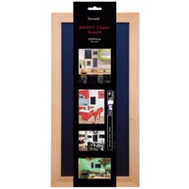 Tableau Ardoise Noire Gamme Woody 20X40 Cm + 1 Feutre-Craie Offert - Securit