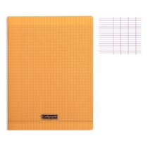 Cahier - 24x32(cm) - Grands carreaux - 192 pages - couverture en polypro - sans spirale - Clairefontaine - Calligraphe
