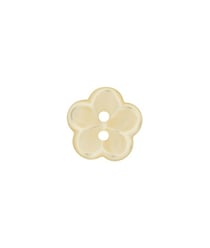 Carte de 3 boutons Fleurs blanc 18mm - Union Knopf Jaune