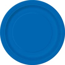 8 Assiettes Bleu Océan