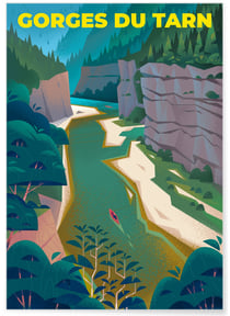 Affiche Gorges du Tarn | A3 : 29,7x42cm