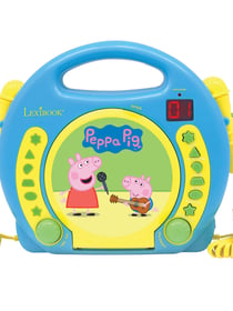 Lecteur CD portable avec 2 microphones Peppa Pig
