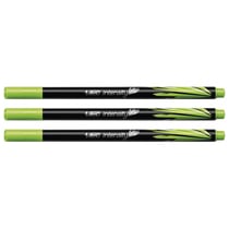 Lot de 3 stylos feutres fineliner BIC Intensity pointe fine 0,4 mm - Vert clair