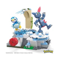 Pokémon - Jeu de construction Mega Construx Jour de neige pour Tiplouf et Farfuret 11 cm