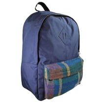 Sac à Dos FRENCH DISORDER 42 CM - Forme Borne Tartan Bleu