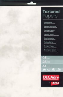 Papier texture marbre gris A4 95 g 25 feuilles