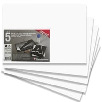 Lot de cartons mousse A3 - Blanc - 5 mm - 5 planches