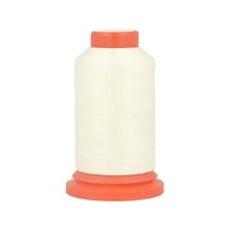 Bobine fil mousse polyester 1000m fabriqué en France pour surjeteuse écru