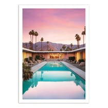 Affiche 50x70 cm - End of the day in Palm Springs - Philippe Hugonnard